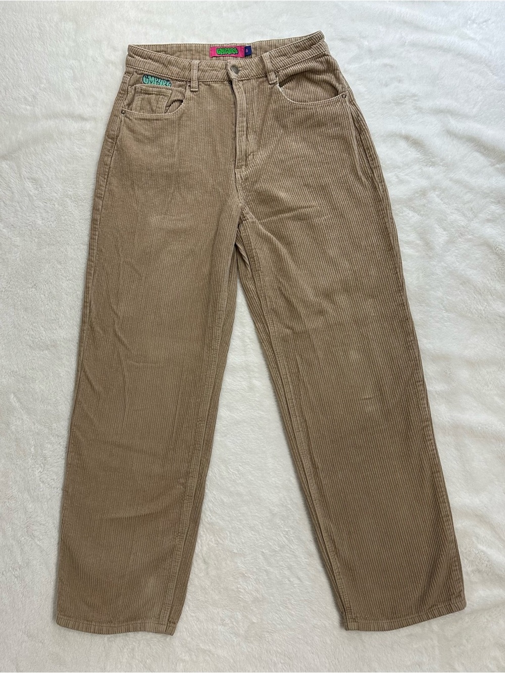 Empyre Tori 90s Khaki Corduroy Skate Pants Baggy Size 5